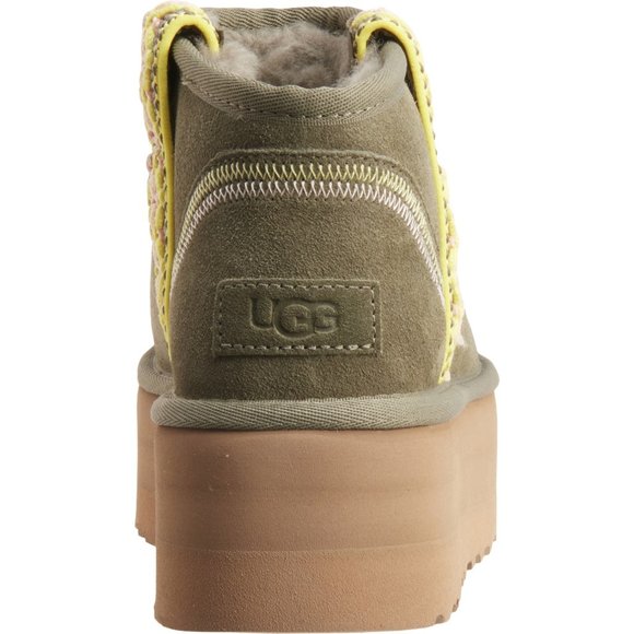 UGG Olive Ankle Boots with Tan Sole - Picture 5 of 8